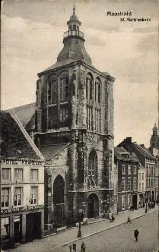 Ak Maastricht Limburg Niederlande, St. Mathiaskerk