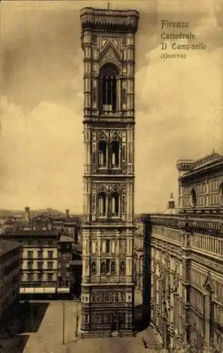 Ak Firenze Florenz Toscana, Cattedrale Il Campanile, Giotto