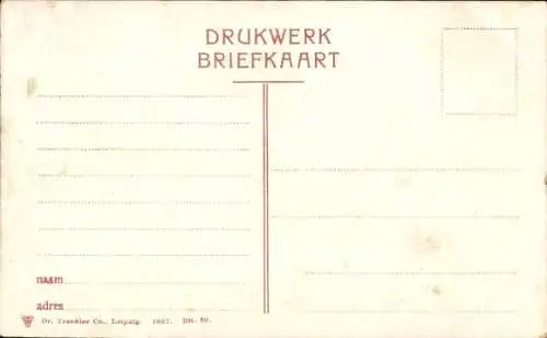 Ak Rotterdam Südholland Niederlande, Leeuwenbrug, Witte huis