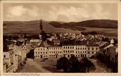 Ak Králíky Grulich Region Pardubice, Muttergottesberg, Hora Matky Boží, Panorama