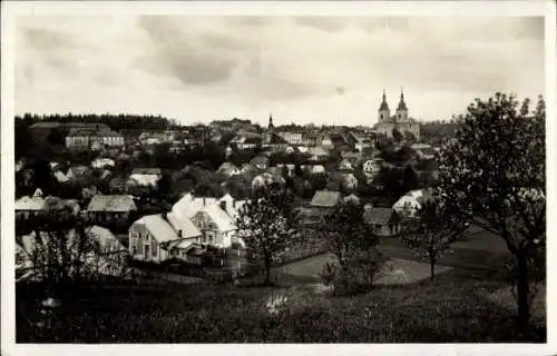 Ak Žamberk Senftenberg Region Pardubice, Gesamtansicht