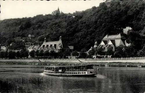 Ak Namur Wallonien, Kursaal et Bateau pour Touristes