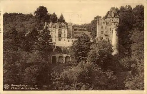 Ak Remouchamps Aywaille Wallonien Lüttich, Schloss Montjardin