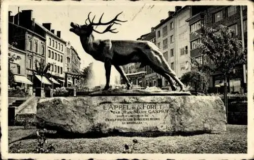 Ak Arlon Aarlen Wallonien Luxemburg, Denkmal, Appel de la Fôret