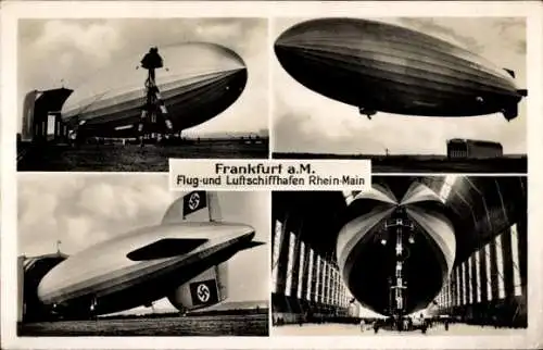 Foto Ak Zeppelin Luftschiff LZ 10 im Flug