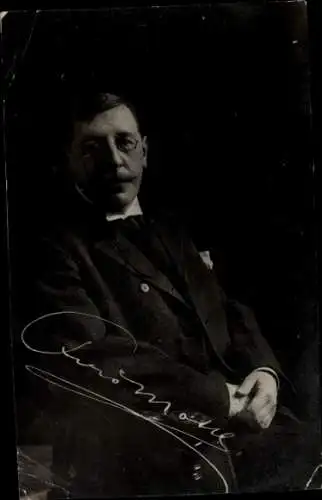 Ak Österreichischer Dirigent und Komponist Felix Mottl, Portrait, Autograph