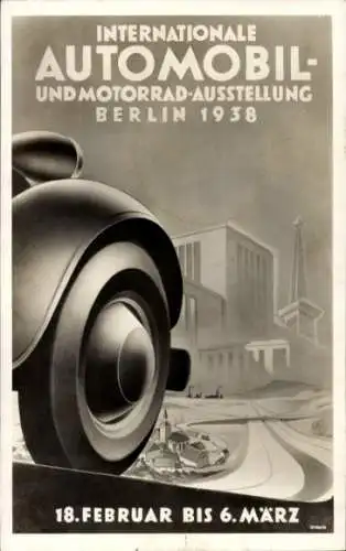 Ak Internationale Automobil und Motorrad Ausstellung Berlin 1938, Funkturm