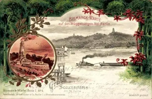 Litho Berlin Köpenick, Bismarckwarte, Müggelberge