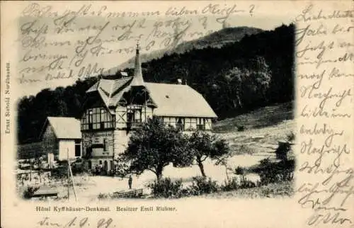 Ak Bad Frankenhausen am Kyffhäuser Thüringen, Hotel Kyffhäuser-Denkmal