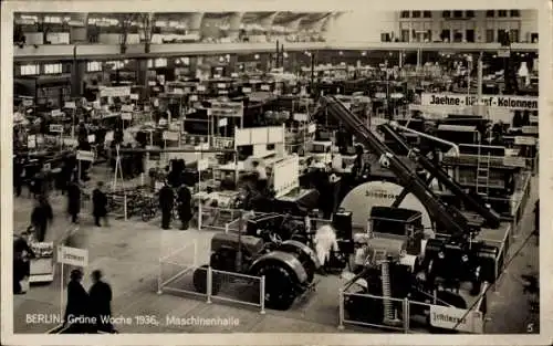 Ak Berlin Charlottenburg, Grüne Woche 1936, Maschinenhalle