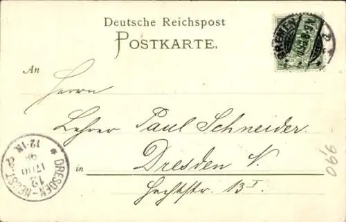 Künstler Litho Siehl, Deutsches Kriegsschiff, SMS Aegir, Panzerschiff