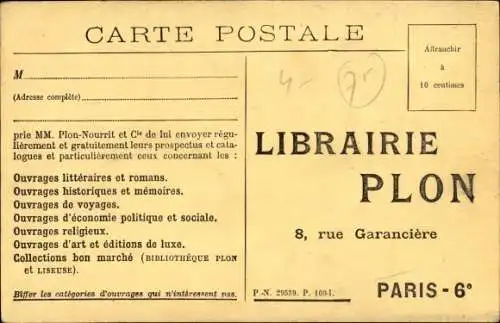 Ak Paris VI, Imprimerie Plon, Druckmaschinenwerkstätten