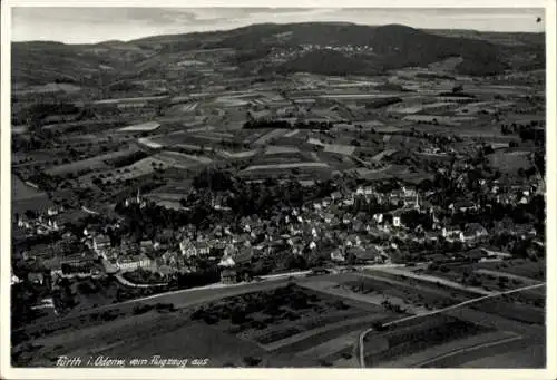 Ak Fürth im Odenwald, Fliegeraufnahme