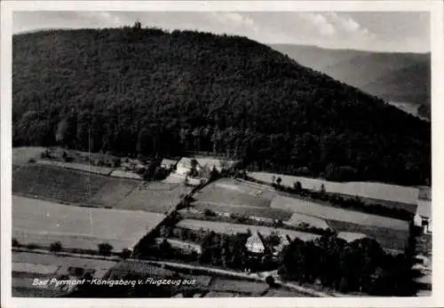 Ak Bad Pyrmont in Niedersachsen, Fliegeraufnahme