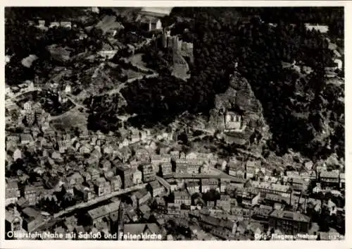 Ak Idar Oberstein an der Nahe, Fliegeraufnahme