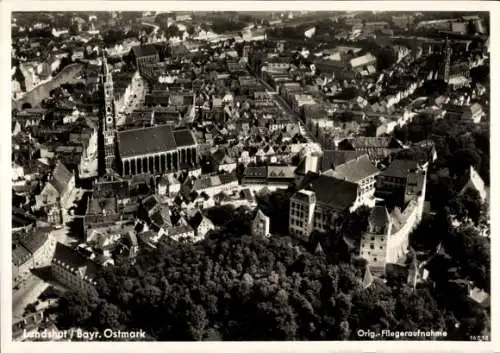 Ak Landshut in Niederbayern, Fliegeraufnahme