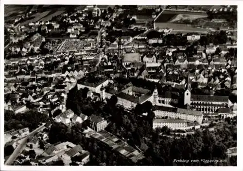 Ak Freising in Oberbayern, Fliegeraufnahme