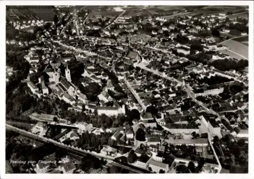 Ak Freising in Oberbayern, Fliegeraufnahme