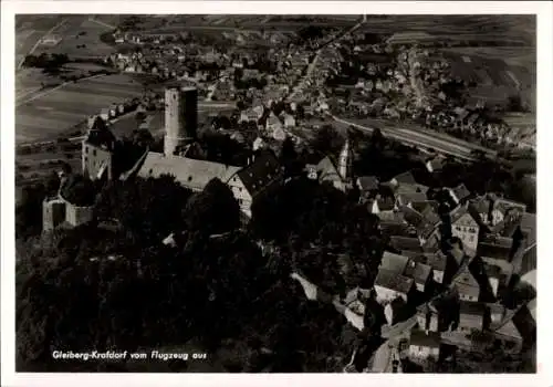 Ak Krofdorf Gleiberg Wettenberg in Hessen, Fliegeraufnahme