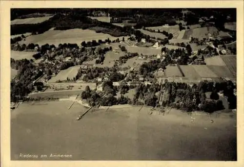 Ak Riederau Dießen am Ammersee Oberbayer, Fliegeraufnahme