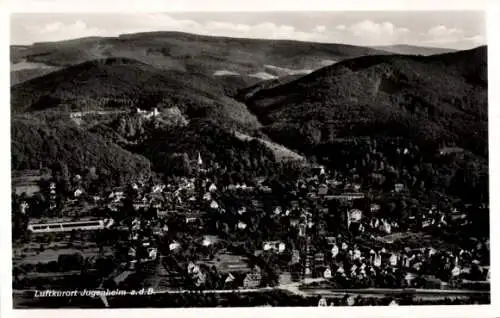 Ak Jugenheim an der Bergstraße Hessen, Fliegeraufnahme