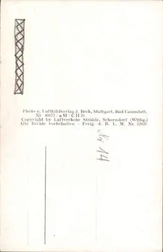 Ak Eltmann in Unterfranken, Fliegeraufnahme