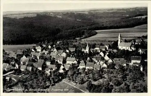 Ak Spraitbach im Ostalbkreis, Fliegeraufnahme