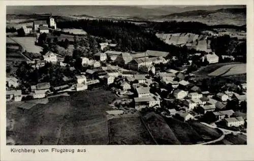 Ak Kirchberg in Sachsen, Fliegeraufnahme