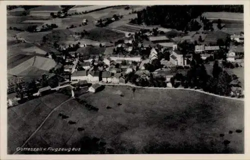 Ak Gotteszell in Niederbayern, Fliegeraufnahme