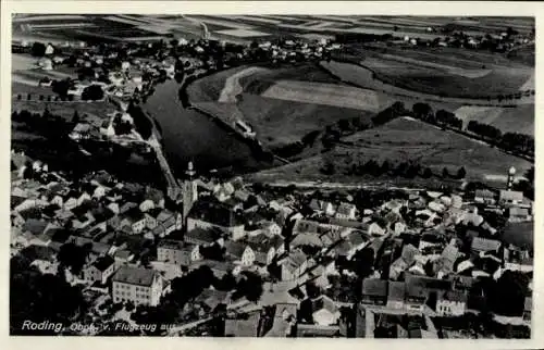 Ak Roding in der Oberpfalz, Fliegeraufnahme