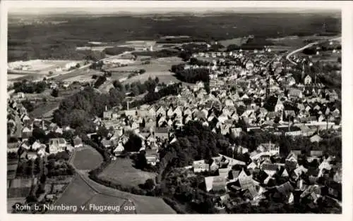 Ak Roth bei Nürnberg Mittelfranken, Luftaufnahme