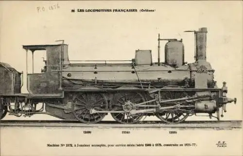 Ak Orléans, Französische Lokomotiven, Lokomotive Nr 1572