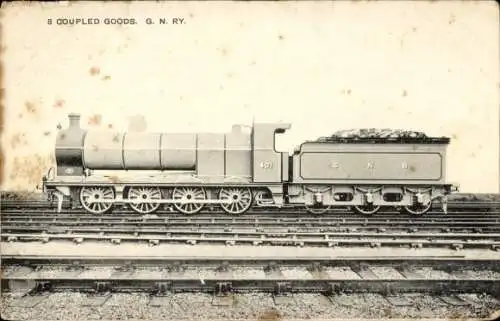 Ak Englische Eisenbahn, Coupled Goods 401