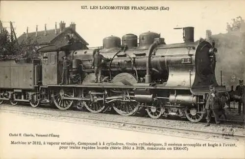 Ak Französische Lokomotiven, Maschine Nr 3112