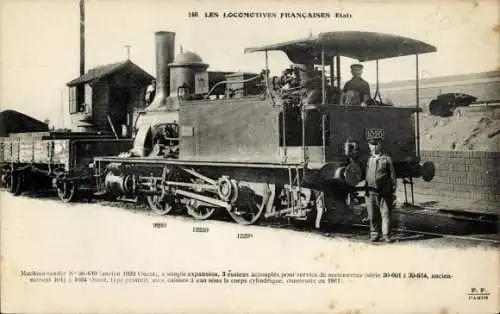 Ak Les Locomotives francaises, Machine-tender N30-610