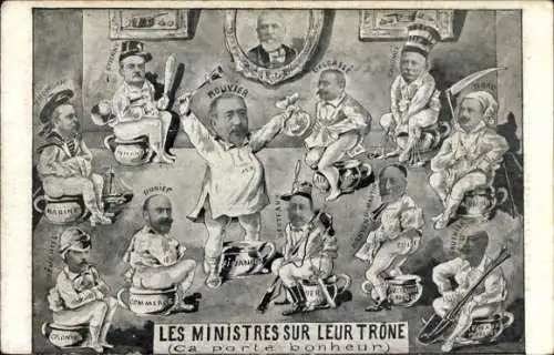 Ak Les Ministres sur leur Trone, porte bonheur