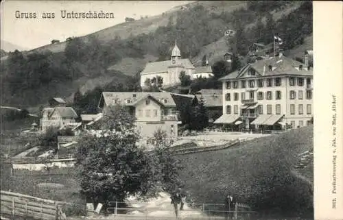 Ak Unterschächen Kanton Uri Schweiz, Hotel