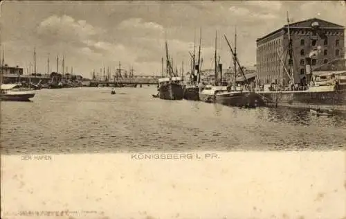 Ak Kaliningrad Königsberg Ostpreußen, Hafen