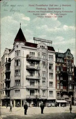 Ak Hamburg, Hotel Frankfurter Hof, Spadenteich 1