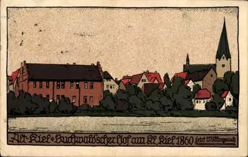 Steindruck Ak Kiel, Buchwaldscher Hof, Kl. Kiel 1860, jetzt Möllingsruh