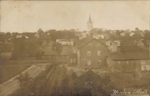 Foto Ak Cesis Wenden Lettland, Gesamtansicht