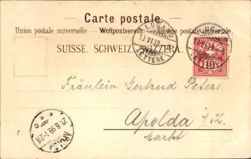 Litho Lugano Kanton Tessin, Monte Bre, San Lorenzo