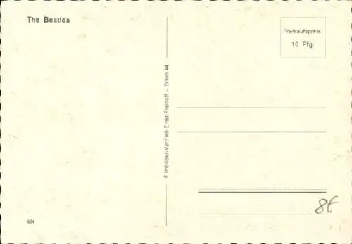 Ak Musikgruppe The Beatles, John, Paul, George, Ringo