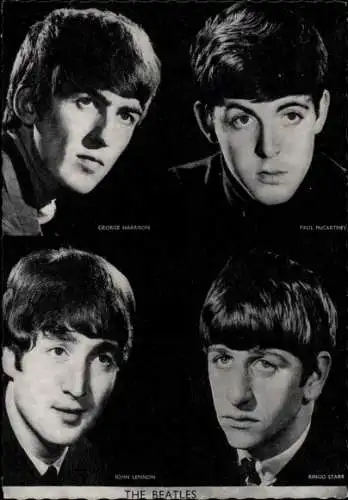Ak The Beatles, Musikgruppe, John Lennon, Ringo Starr, Paul McCartney, George Harrison, Portrait