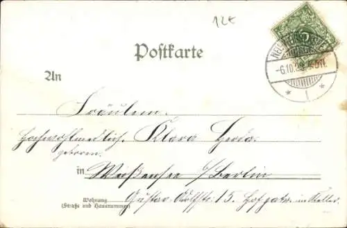 Passepartout Ak Kaiser Wilhelm II., Portrait mit Pickelhaube