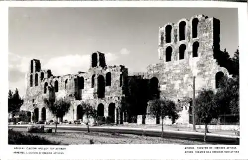 Ak Athen Griechenland, Odeon des Herodes Atticus