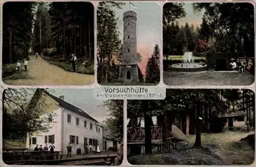 Ak Weida in Thüringen, Vorsuchhütte am großen Kornberg (827 m)