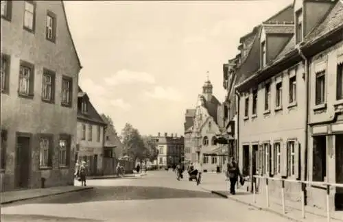 Ak Taucha in Nordsachsen,Leipziger Straße und Eilenburger Straße