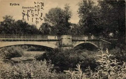 Ak Eythra Zwenkau in Sachsen, Elsterbrücke