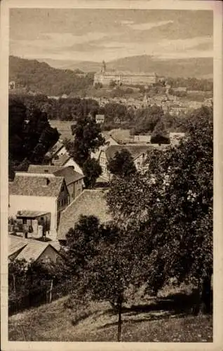 Ak Rudolstadt in Thüringen, Blick von Cumbach, Schloss